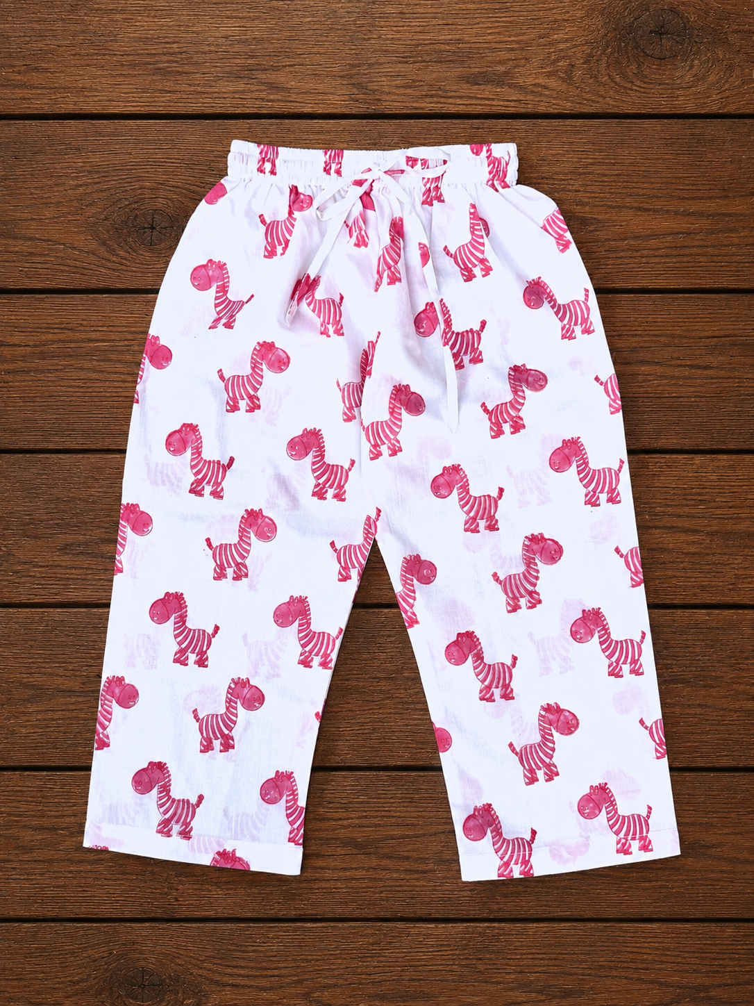 Bright pink whale print zebra loungewear set