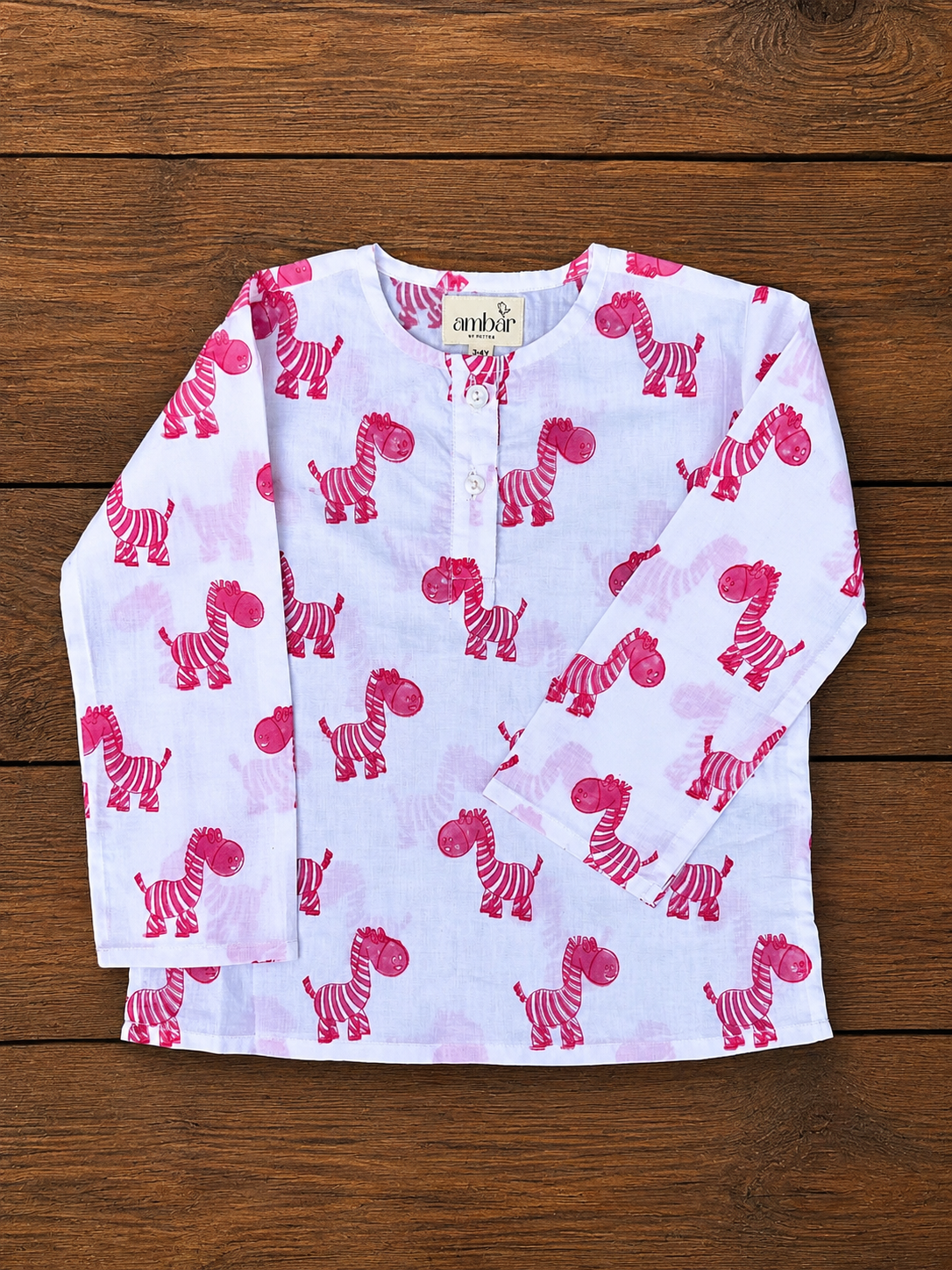 Bright pink whale print zebra loungewear set