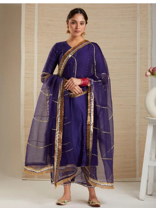 Shahi jamni chanderi suit set