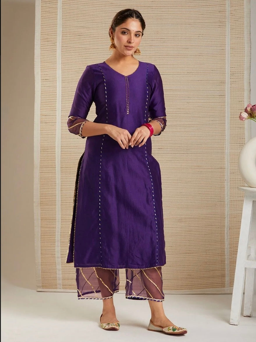 Shahi jamni chanderi suit set