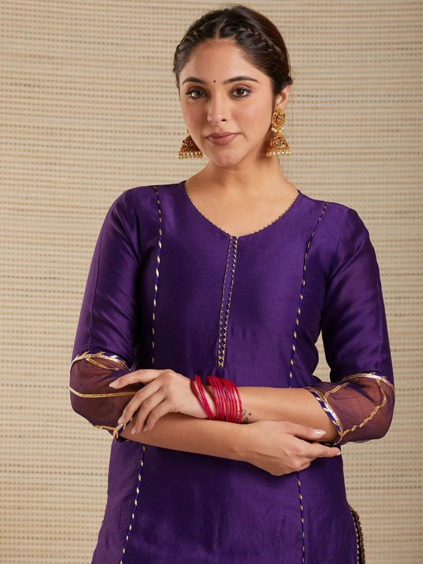 Shahi jamni chanderi suit set